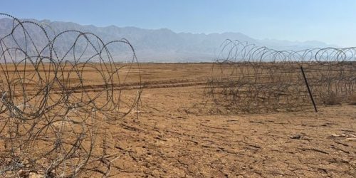 פירצה בגבול ישראל ירדן. צילום: דוברות המועצה האזורית חבל אילות