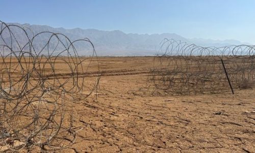 פירצה בגבול ישראל ירדן. צילום: דוברות המועצה האזורית חבל אילות