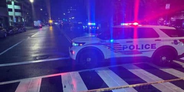 זירת הפיגוע בוושינגטון. צילומסך