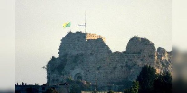 דגל ישראל על מבצר הבופור   צילום: דובר צה"ל