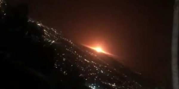 איראן פיצוץ גדול מזרחית לטהרן (צילום צילום מסך טוויטר)