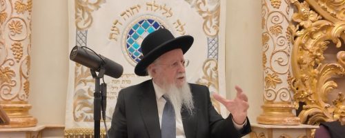 הגאון רבי שלמה ידידיה זעפרני בהיכל כולל 'יחוה דעת'. באדיבות המצלם (3)