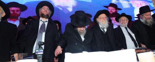 הגר''ד לנדו בכינוס למאות אברכי כתר תורה. באדיבות המצלם (6)
