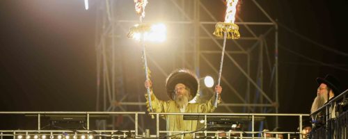 הדלקה רבי אלימלך בידרמן, מירון תשפ''ה. צילום - דב בער הכטמן (14)