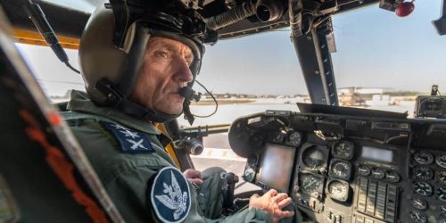 הרמטכ''ל רב אלוף הרצי הלוי בבסיס חיל האוויר תל נוף. צילום דובר צהל (6)