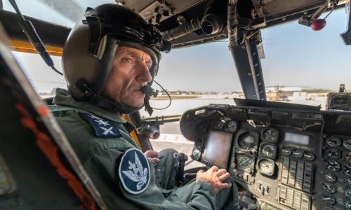 הרמטכ''ל רב אלוף הרצי הלוי בבסיס חיל האוויר תל נוף. צילום דובר צהל (6)