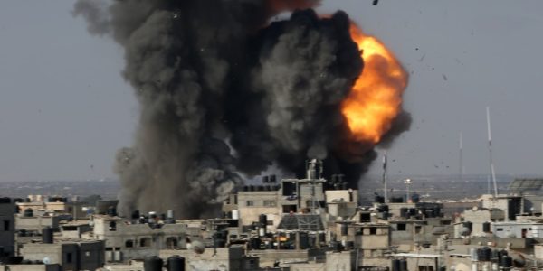 תקיפה בעזה // צילום: פלאש 90