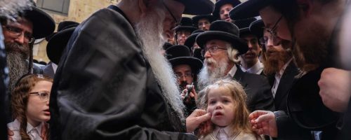 חלאקה לנין האדמו''ר מצאנז. צילום - דוד כהן פלאש 90 (22)