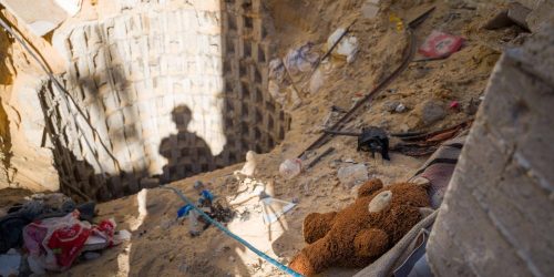 חרבות ברזל - הזירה בה נטבחו ששת החטופים בידי מחבלי חמאס. צילום דו''צ (3)