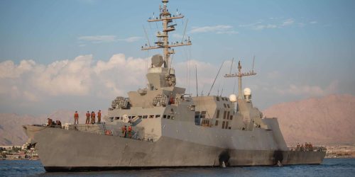 ספינות הטילים של חיל הים, באזור ים סוף. צילום דובר צה''ל