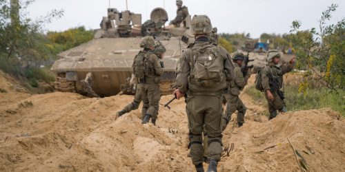 כוחות אוגדה 252 בצפון רצועת עזה. צילום: דו"צ