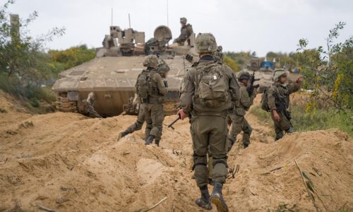 כוחות אוגדה 252 בצפון רצועת עזה. צילום: דו"צ