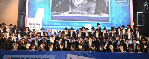 כנס דגל התורה ברחובות בני ברק בראשות מרן הגר''ד לנדו והגרמ''ה הירש. צילום שוקי לרר (53)