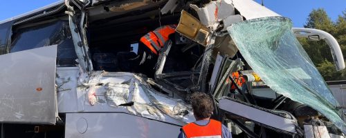 מהזירה במחלף לטרון: צילום דוברות איחוד הצלה