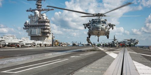 נושאת המטוסים הגדולה בעולם ג'רלד ר. פורד, צילום - X רשמי