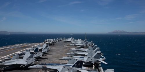 נושאת המטוסים הגדולה בעולם ג'רלד ר. פורד, צילום: X רשמי