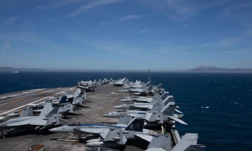 נושאת המטוסים הגדולה בעולם ג'רלד ר. פורד, צילום: X רשמי