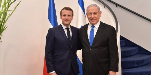 ראש הממשלה בנימין נתניהו עם נשיא צרפת  עמנואל מקרון במעון ראש הממשלה בירושלים. צילום: Kobi Gideon / GPO