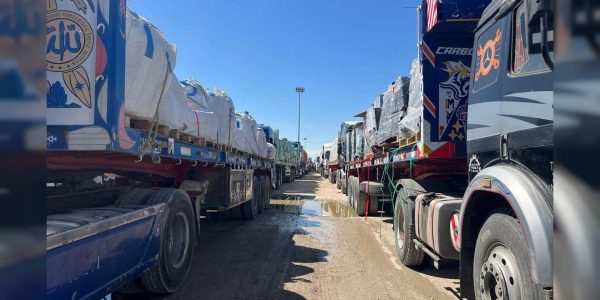 סיוע הומניטרי במעבר כרם שלום