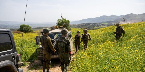 עוצבות ׳הגליל׳ (93) ׳והמפץ׳ (146) בתרגיל מלחמה בגבול לבנון. צילום - דו''צ