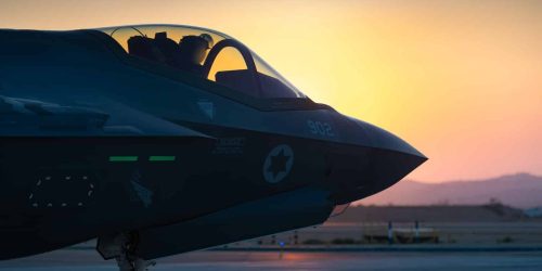 מטוסי הקרב של חיל האוויר בדרכם לפעילות. צילום - דו''צ