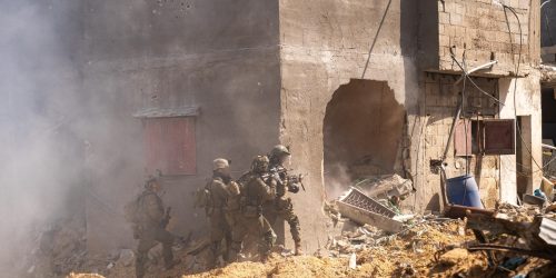 צוות הקרב של חטיבת כפיר במרחב חאן יונס בעזה. צילום: דו''צ