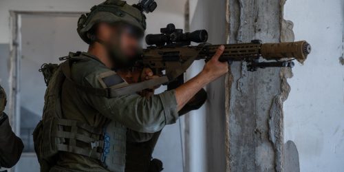 צוות הקרב של חטיבת כפיר במרחב חאן יונס בעזה. צילום - דו''צ (6)