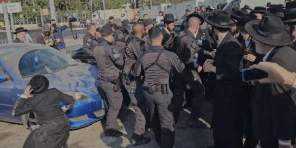 הפגנת גיוס - צילום: עקיבא וייס