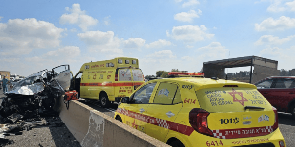 התאונה - צילום: מד"א