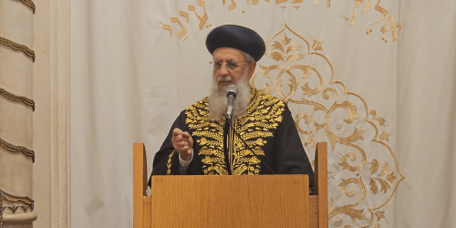 הרב דוד יוסף. צילומסך