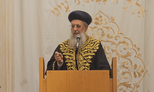 הרב דוד יוסף. צילומסך