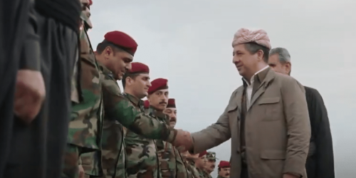 לוחמים כורדים בעיראק. צילומסך