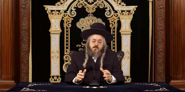 הרב מנחם מנדל פומרנץ. צילומסך