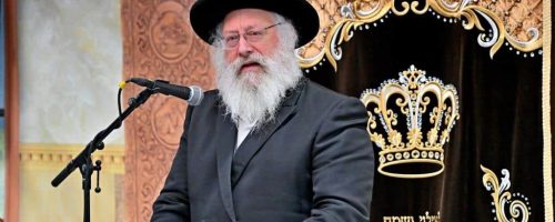 רבה של בני ברק הרב יצחק חיים אייזיק לנדא, בספינקא. צילום יהושע פרוכטר (21)