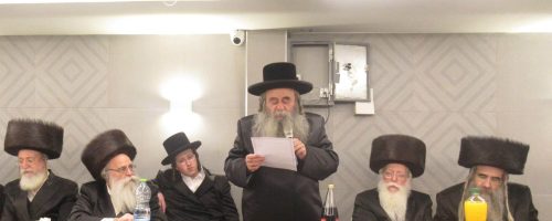 שמחת אירוסי נכדת האדמור מקראלי זצ''ל בת לחתנו דומ''צ קרית הרצוג (6)