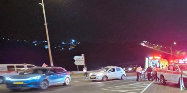 פיגוע הירי בשומרון סמוך לברוכין. צילום: מד"א