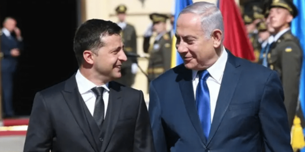נתניהו וזלנסקי- צילום: עמוס בן גרשום לעמ